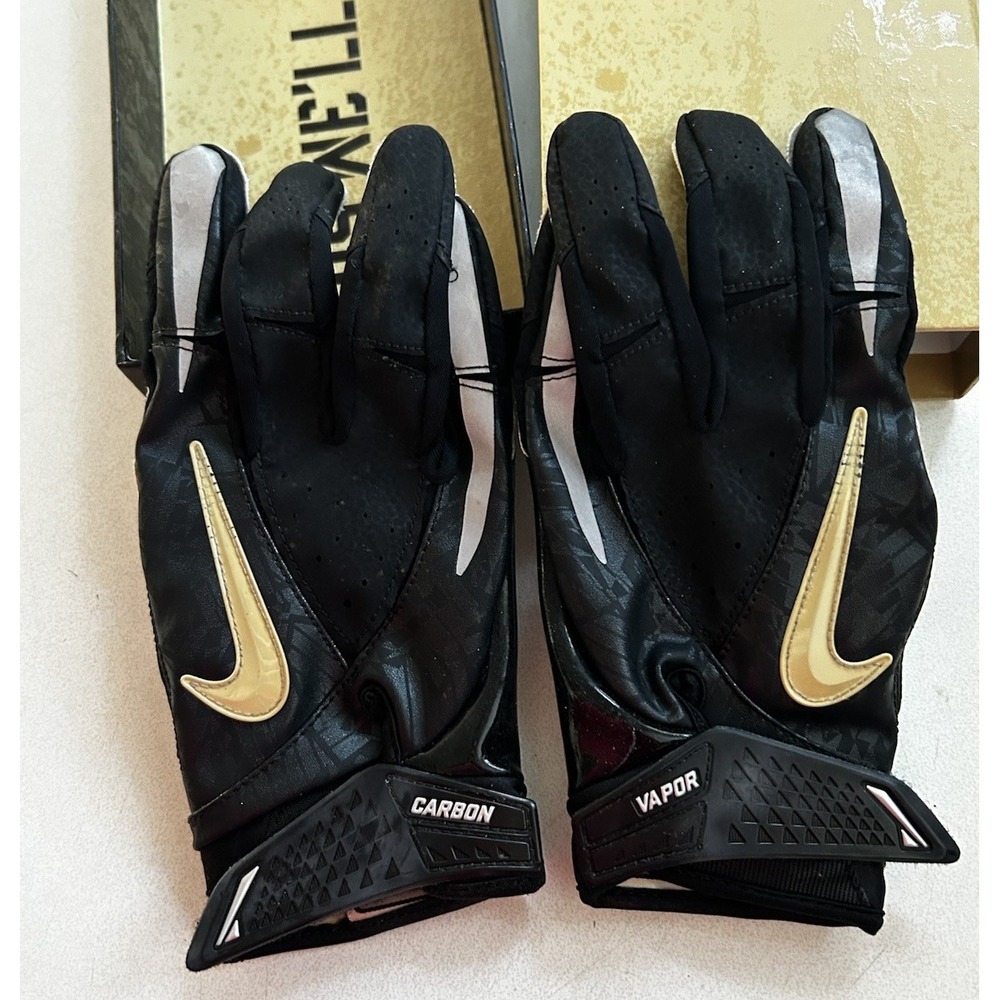 Used Army Black knights Nike Vapor Carbon Rivalry Series Navy Football Gloves XL